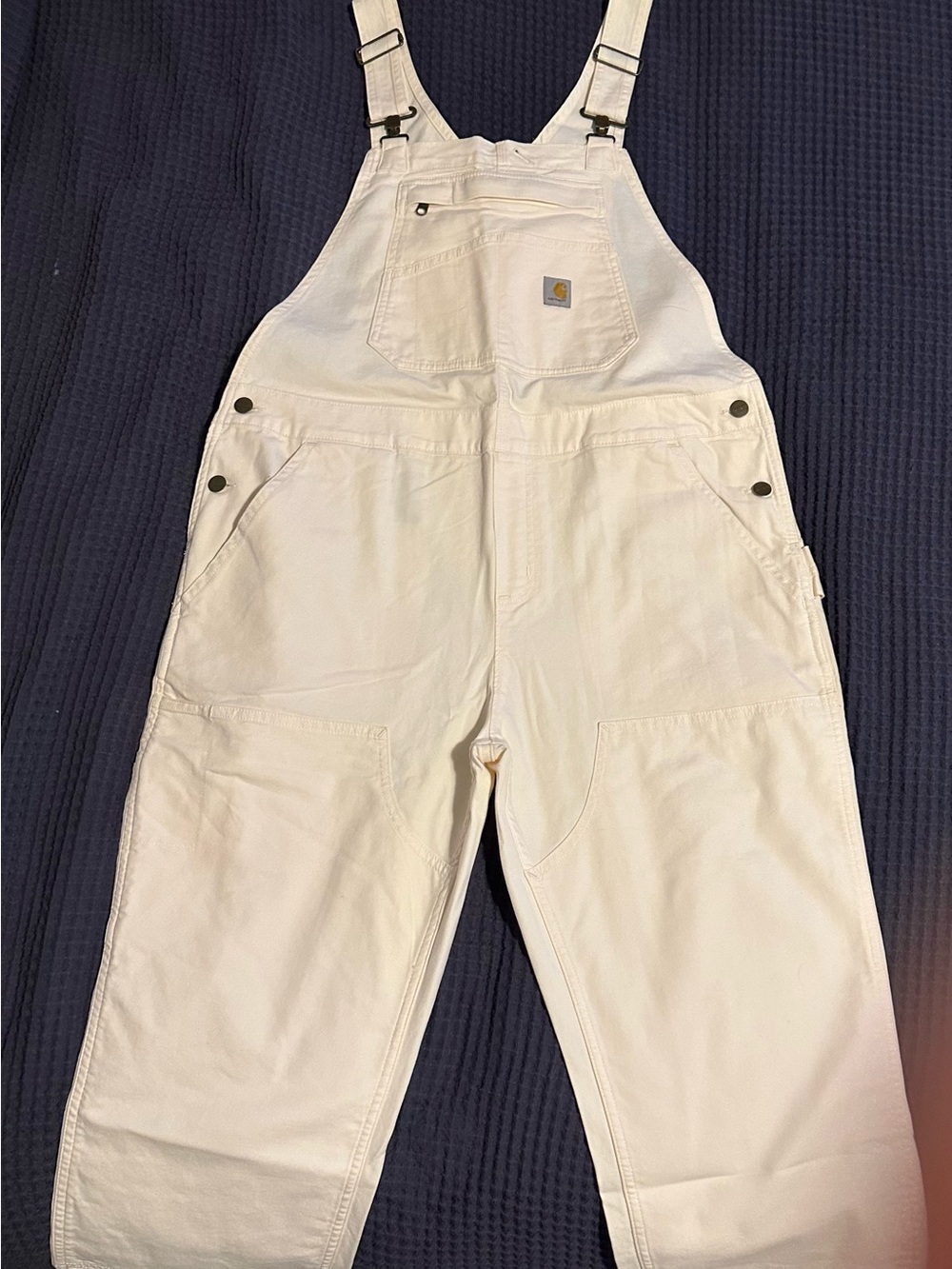 Carhartt White Women's Canvas Overalls